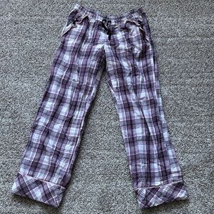 Victoria's Secret Pink and Black Plaid cotton pajama long pants